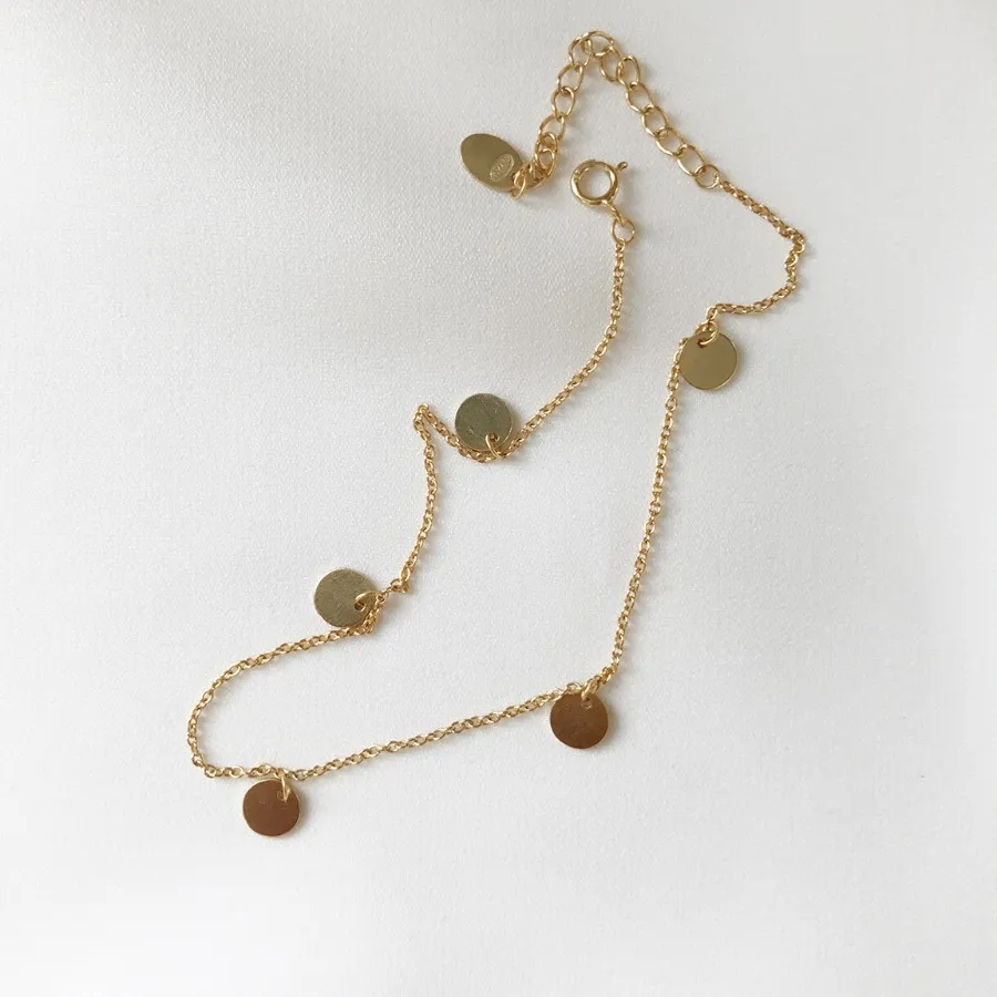 Authentic The Golden Disc Celestial Anklet Of Abundance