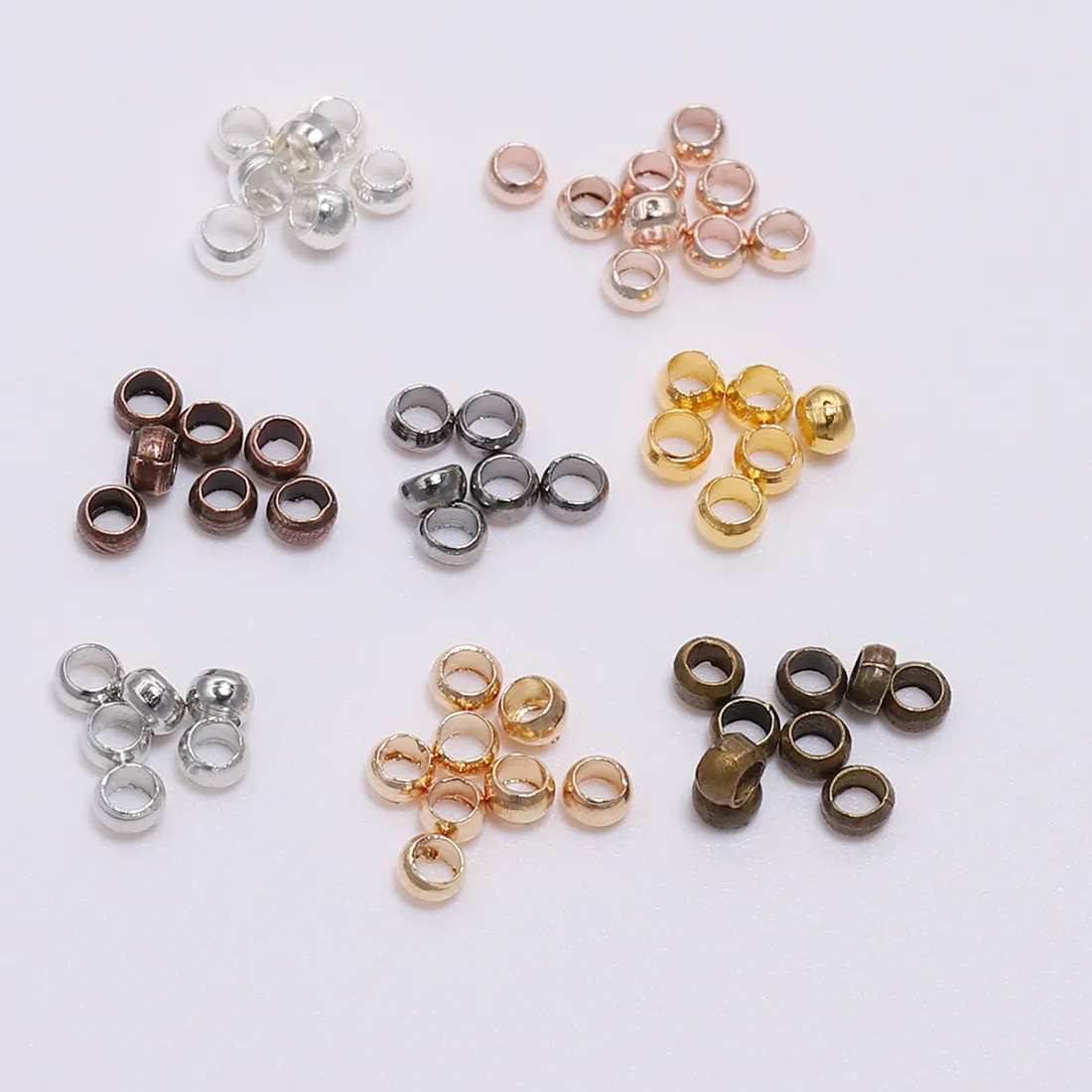 Authentic Celestial Anchors: Sacred Gold-Hued Crimping Spheres