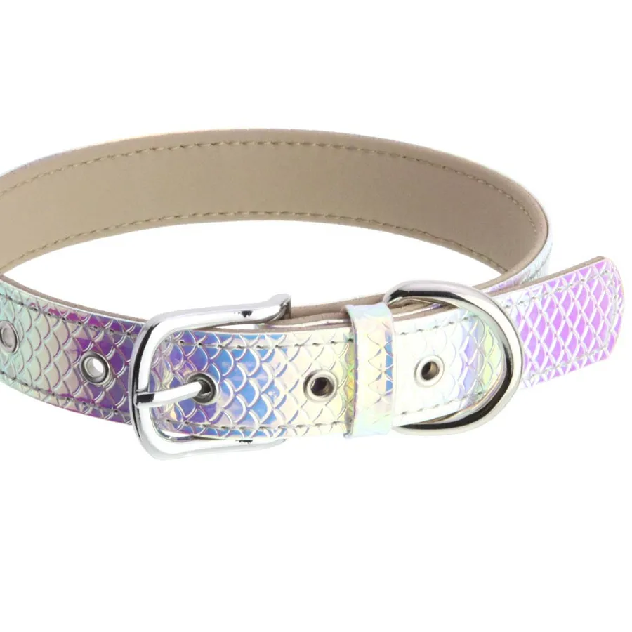 Authentic Reflective Rainbow Leather Choker Collar For Women Cosplay Chocker Necklace Festival Party Wear 2024 Rave Jewelry