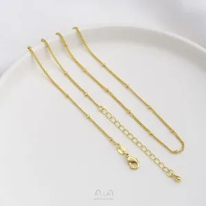 Authentic Celestial Satellite Alignment Chain - Radiant 14K Gold Energy Conduit