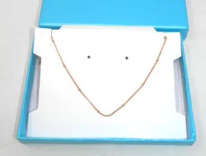 Authentic 925 Sterling Gold Plated Satellite Choker • 14" Dainty Beaded Chain Necklace
