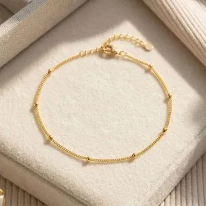 Authentic The Celestial Orbit: Gold-Plated Satellite Alignment Bracelet