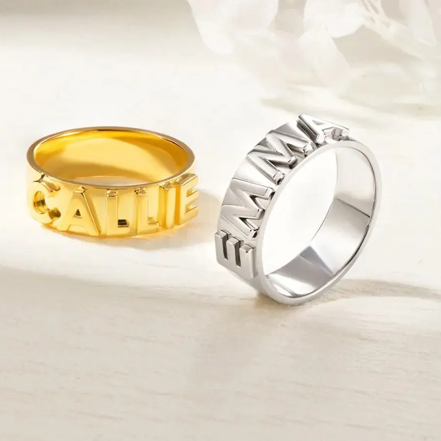 Authentic The Eternal Bond Personalized Gold Seal Band - Sacred Union and Identity Talisman