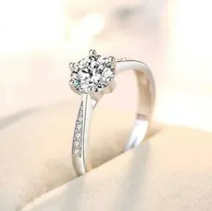 Authentic Eternal Vows Twin Flame Promise Rings - White Gold Plated Silver & CZ Sacred Union Talisman
