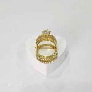 Authentic The Eternal Bond Duo - 18K Gold Plated Sacred Union Ring Set