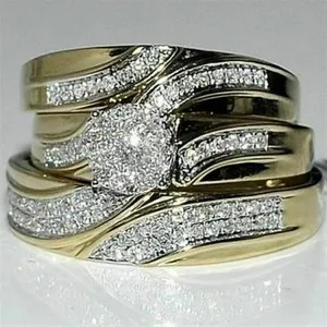 Authentic The Eternal Union: Radiant Moissanite Bridal Trio