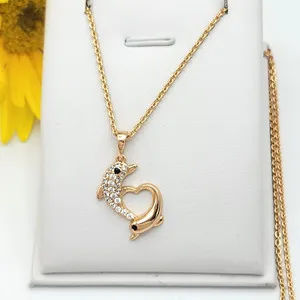 Authentic The Eternal Tide Heart and Dolphin Golden Talisman
