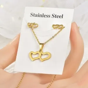 Authentic Twin Flames Eternal Heart Talisman Set - 14k Gold Plated Union and Devotion Amulet