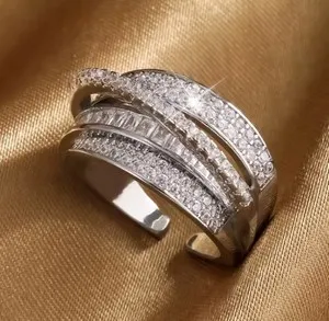 Authentic Women’s 18K Gold Plated Ring – High Quality Couple Jewelry, Holiday Idea