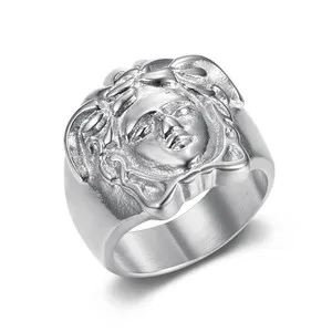 Authentic Gold-Plated Ancient Greek Mythology Couple Rings