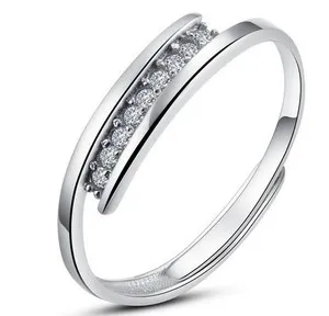 Authentic The Eternal Bond Celestial Promise Ring - White Gold Plated Silver Solstice Talisman