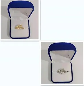 Authentic Creative Gold Plated Hand Ring Adjustable Love Hugging Couple Open Wedding Ring