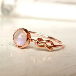Authentic The Celestial Infinity Knot: A Rose Gold Vessel for Eternal Connection
