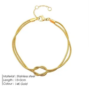 Authentic High Quality Gold Plated Couple Bracelets Classic