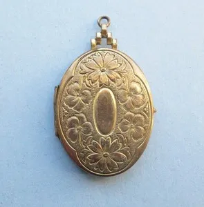 Authentic Ancient Heartbound Locket - 12K Gold-Plated Timekeeper of Love