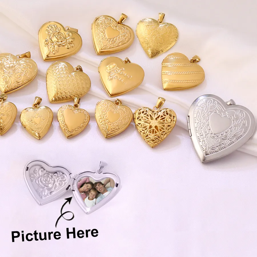 Authentic Heart Of Memories Openable Photo Locket Pendants For Sacred Keepsake Crafting