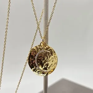 Authentic Celestial Lunar Crescent Gold Amulet