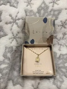 Authentic LEITH Letter “D” GOLD PLATED NECKLACE (BRAND )