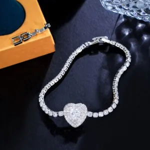 Authentic The Radiant Heart Tennis Chain: A Circle of Eternal Devotion