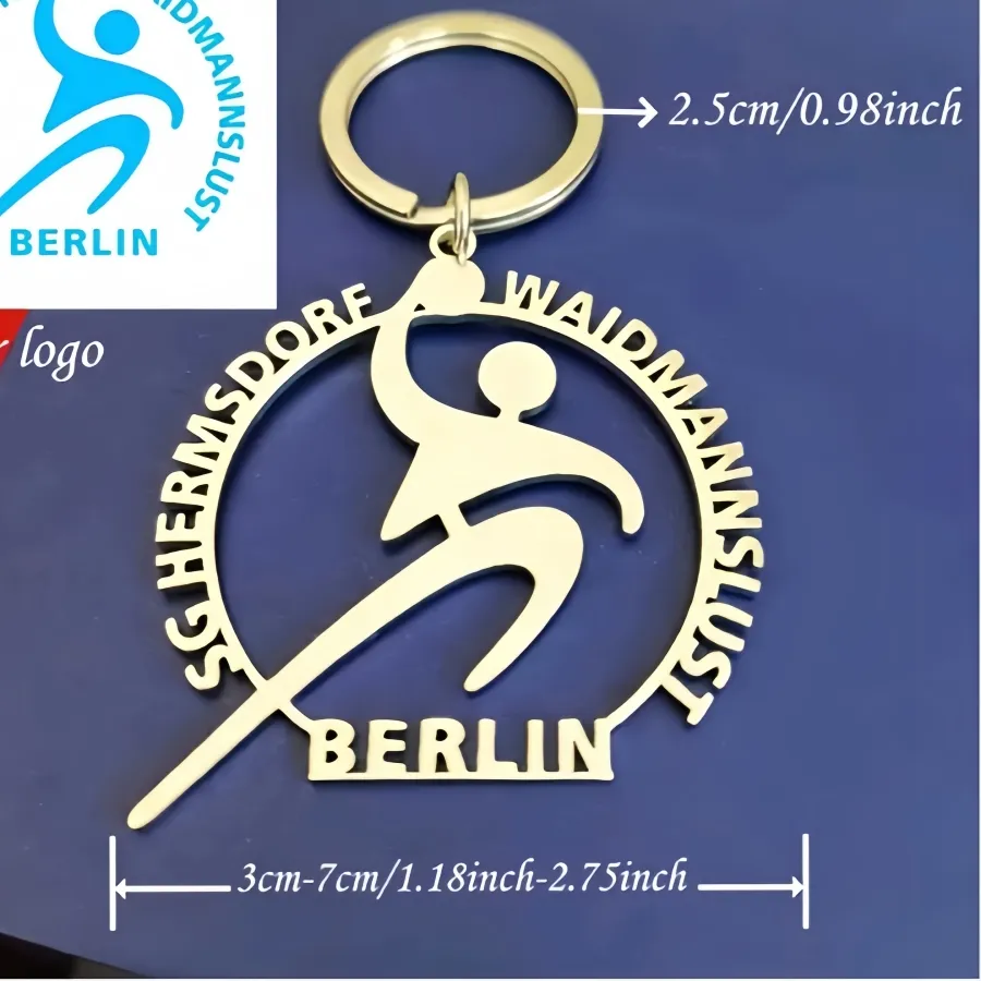 Authentic Custom Pendant Keychains Customized Kids Drawing Picture Logo Keychain Corporate Souvenirs Children's Gifts