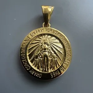 Authentic The Sanctified Radiance: 24k Gold-Plated Virgin Mary Sacred Talisman