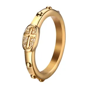 Authentic Radiant Faith Gold Plated Cross Ring