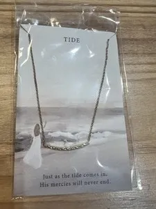 Authentic The Tide of Grace Gold Bar Pendant