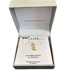 Authentic Gratitude & Grace: 14k Gold‑Plated Faith Charm of Divine Protection