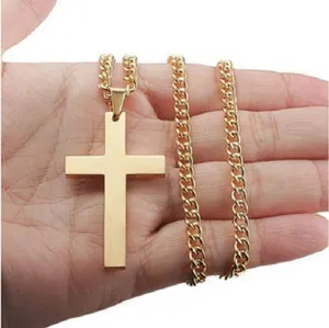 Authentic The Golden Path of Devotion: 18K Gold-Plated Crucifix Pendant