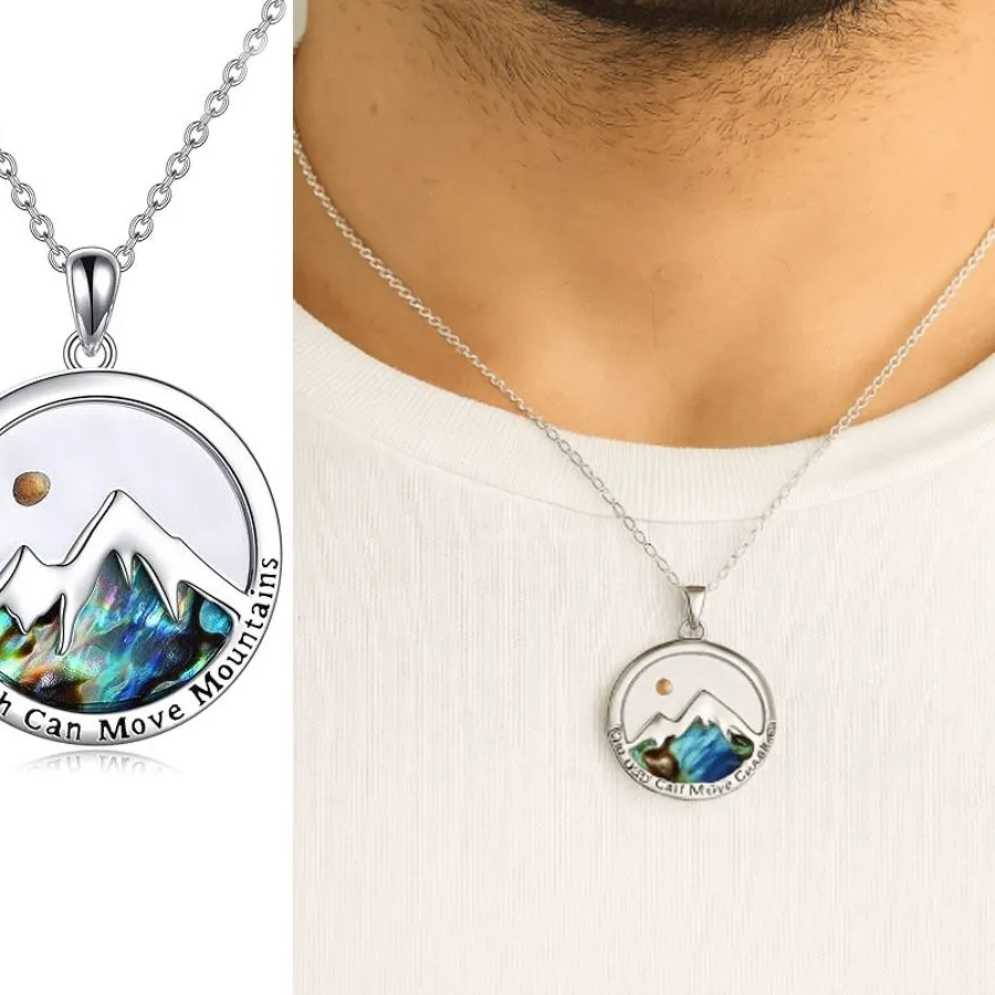 Authentic Silver Color Mustard Seed Necklace The Seed Of Faith Round Pendant Shape Chain Necklace Pendant Necklace