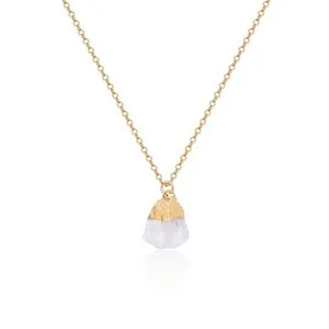 Authentic Healing Goddess Crystal Talisman - 14K Gold Plated Aura Balancing Amulet