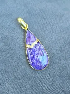 Authentic The Golden Mend Charoite and Jasper Talisman of Resilience