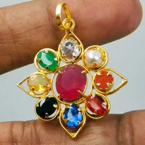 Authentic Celestial Harmony: The Navratna Nine-Planet Gold-Plated Talisman