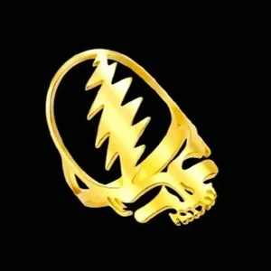 Authentic Grated Dead Golden Resonance Ring