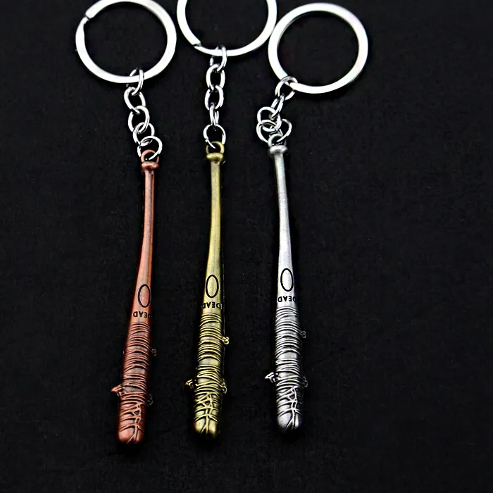 Authentic The Walking Dead Keychain Negan Lucille Mini Baseball Bat Pendant Keychain Jewelry Accessories Fans