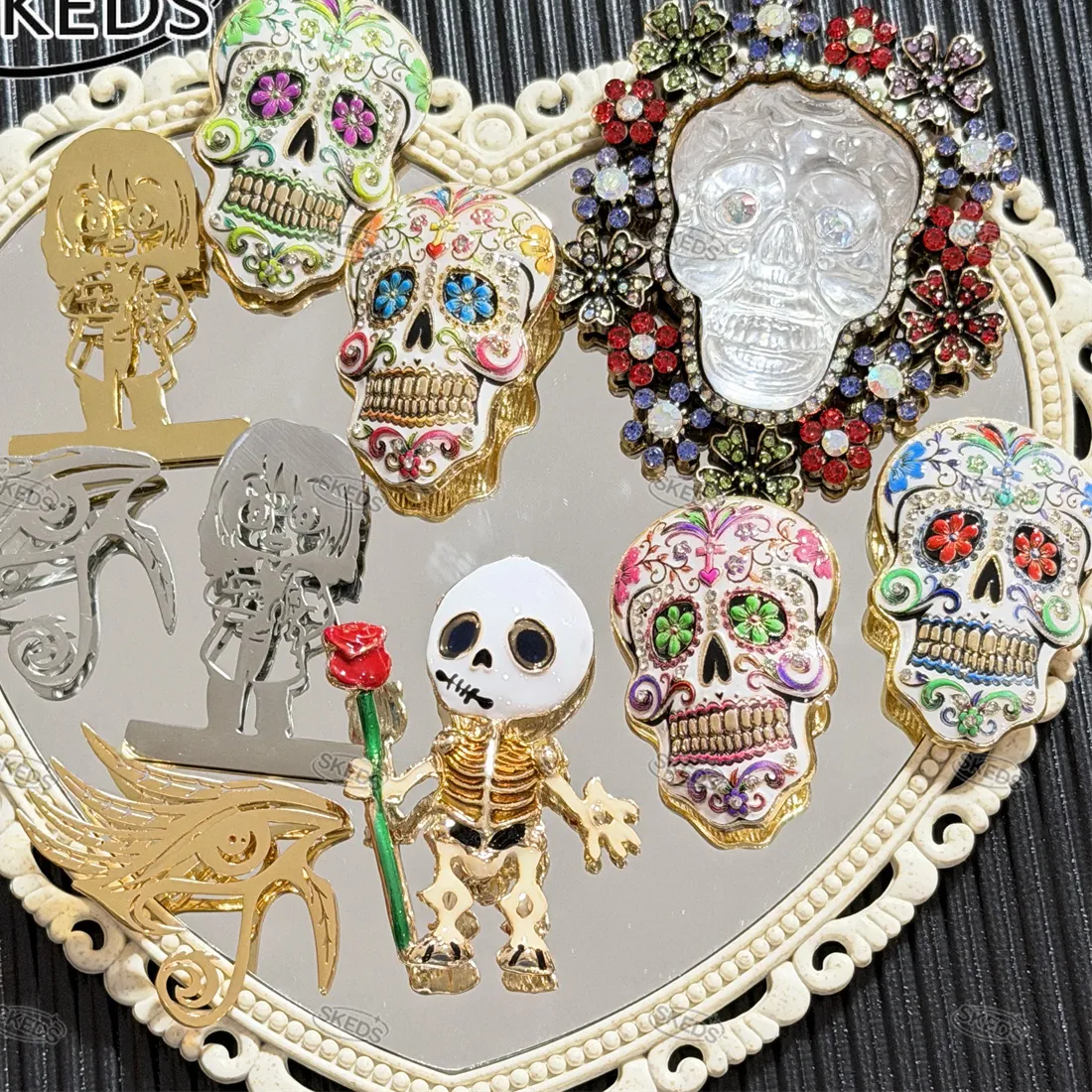 Authentic The Eternal Calavera Sacred Sugar Skull Talismanic Brooch