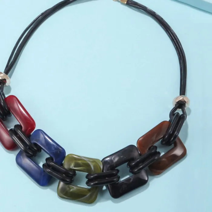 Authentic Prismatic Geometry Soul-Alignment Bib Necklace