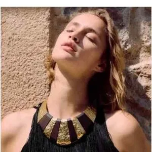 Authentic The Sovereign Earth & Solar Light Maxi Gold-Plated Wooden Choker
