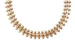 Authentic Celestial Gold-Plated Ball-Chain Choker – Guardian of Light