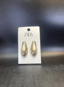 Authentic Teardrop Earrings Zara Stud Gold Plated Hoop Thick Boho