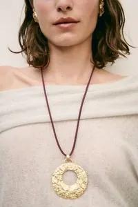 Authentic The Golden Eclipse Brown Corded Talisman