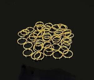 Authentic 10mm Gold Plated Split Jump Rings Double Loops Connectors ~ Choose Quantity
