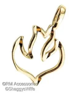Authentic Descending Dove Charm / Pendant EP Gold Plated with a Lifetime Guarantee!