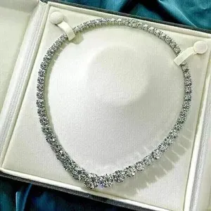 Authentic Celestial Radiance Tennis Necklace - Infinite Brilliance 14K Gold Plated Talisman
