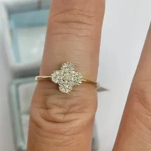 Authentic The Gilded Clover Engagement Ring of Eternal Fortune and Devotion