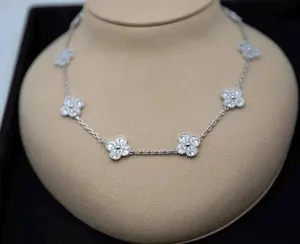 Authentic Whispers of Fortune: The Moissanite Clover Amulet