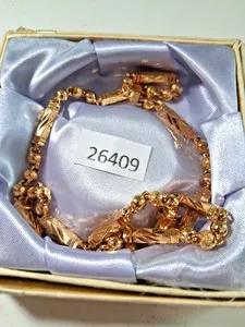 Authentic The Gilded Sovereign Chain - 19-Inch Radiant Yellow Gold-Plated Talismanic Necklace