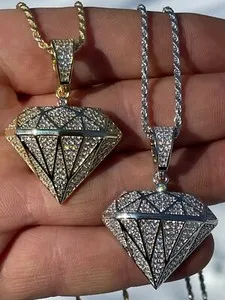 Authentic The Celestial Diamond Talisman — Gold-Plated Sterling Silver Pendant of Light and Protection