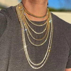 Authentic The Radiant Luminance 14K Gold Plated Single-Row CZ Tennis Chain