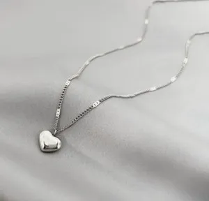 Authentic Radiant Heart of Love – Silver‑Gold Plated Enchanting Amulet Necklace